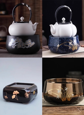 春秋茶语电陶炉家用茶炉静音烧水铁壶陶壶煮茶器电陶炉茶壶