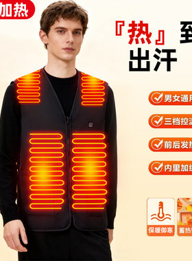 冬季中老年石墨烯恒温发热马甲