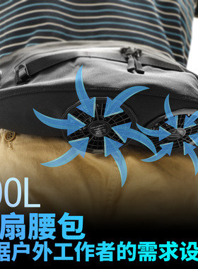 智能USB充电户外腰包夏季