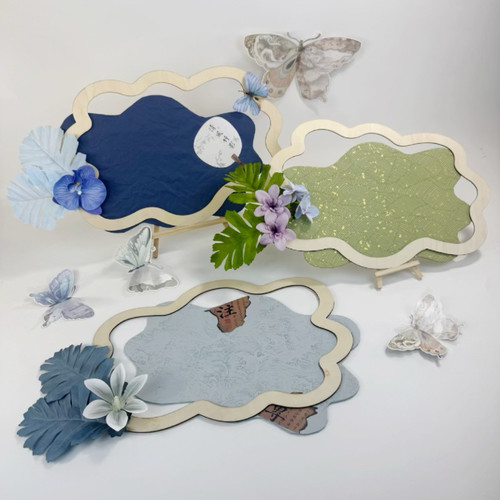 幼儿园小学环创装饰材料新中式国风文化主题墙布置不规则进区挂板