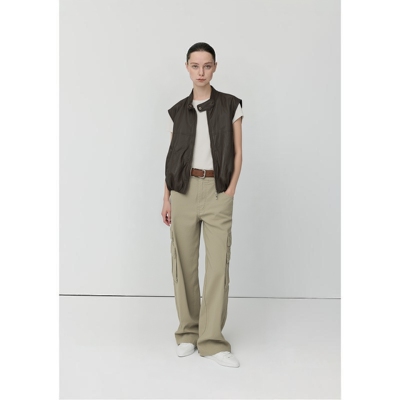 通勤极简黑色PU皮马甲女短袖