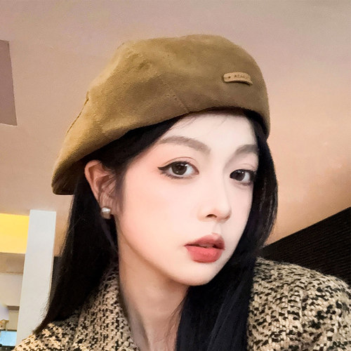 英伦风复古正反两戴前进帽显脸小