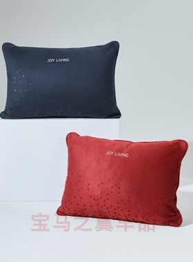 BMW宝马抱枕靠垫客厅卧室沙发靠枕套红色蓝色家居装饰joy汽车便携