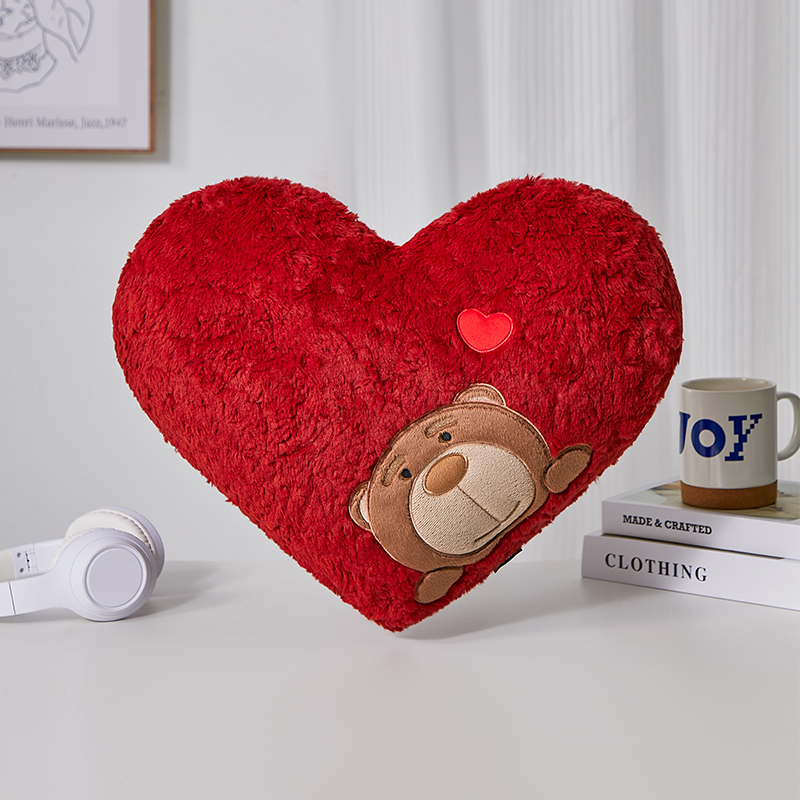 bava毛绒熊抱枕靠垫腰靠车内饰