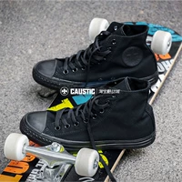 Converse, классические черные низкие тканевые конверсы