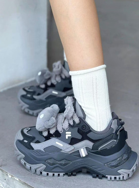 FILA FUSION 斐乐硬糖厚底女鞋增高老爹鞋休闲鞋秋冬加绒运动鞋