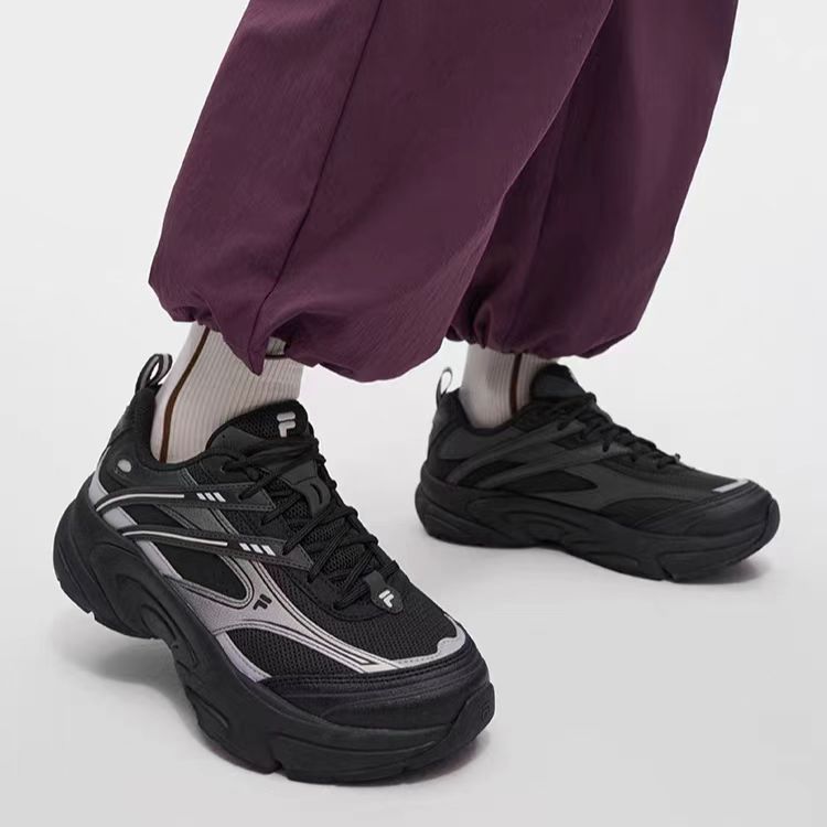 FILA FUSION 斐乐潮牌女鞋运动鞋2025新款光迹鞋复古跑步鞋子男鞋