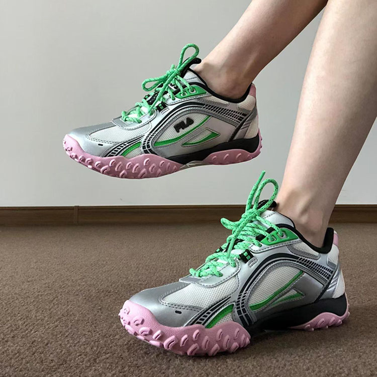 韩素希同款FILA斐乐2025秋冬女鞋芭蕾风运动老爹鞋男德训鞋卵石鞋