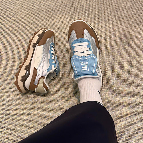 FILA 斐乐女鞋KM 2先锋运动鞋复古厚底叠叠鞋休闲鞋运动鞋