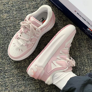 FILA 斐乐女鞋新款板鞋萝卜鞋厚底面包鞋增高休闲鞋运动鞋子