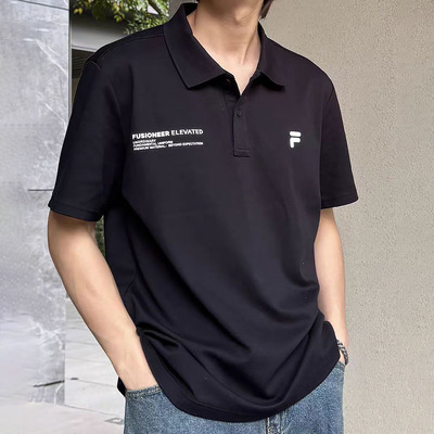 FILA斐乐2025夏新款男士针织短袖