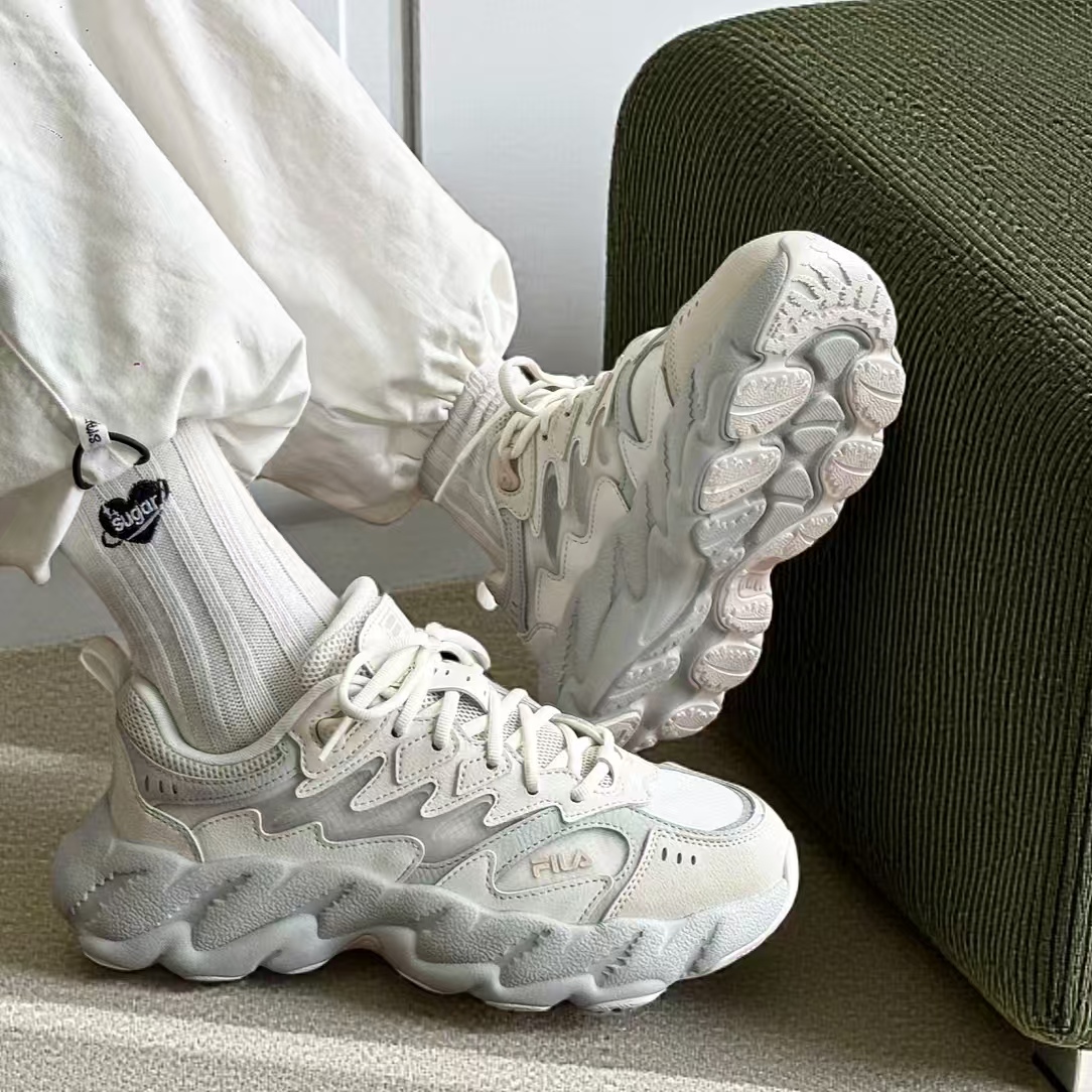 FILA 斐乐女鞋蕨草鞋2老爹鞋2025新款情侣休闲鞋运动鞋男