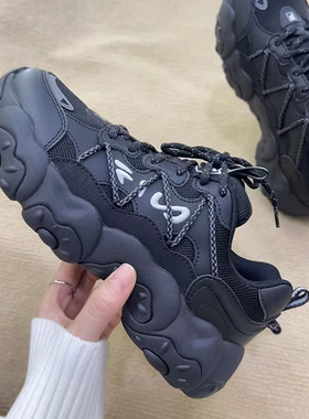 FILA斐乐男女鞋老爹鞋猫爪6代鞋子运动鞋2025春季新款情侣休闲鞋