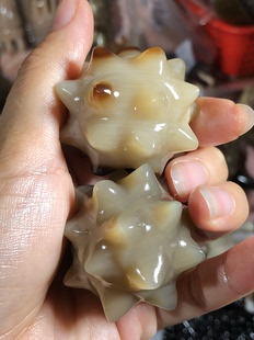 水牛角手摆件盘玩老人盘4.4厘米约