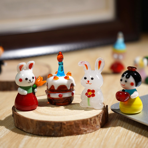 【童话镇】手工玻璃小摆件