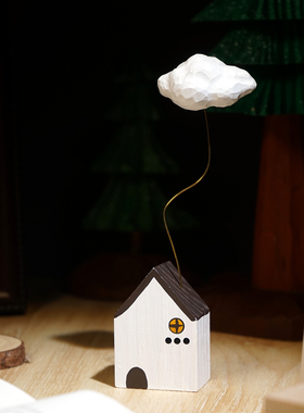 “天边的流云”木雕小摆件