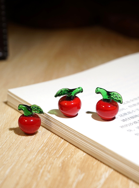 “苹苹安安”手工琉璃红苹果