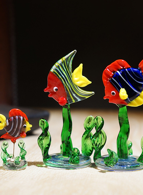 海底世界|手工玻璃小摆件神仙鱼