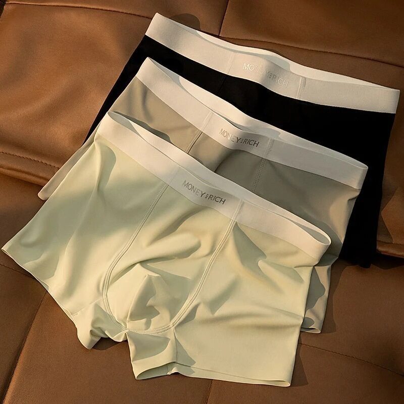 冰丝锦纶男士内裤男士四角内裤高