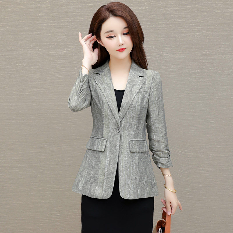 薄款西服上衣短外套女秋季2026新款妈妈高端品牌时尚气质通勤西装