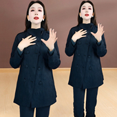 修身 双排扣高端时尚 新款 外套2026季 简约显瘦风衣 黑色翻领宽松大码