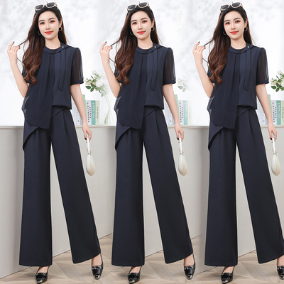 小香风套装女2026新款夏季轻奢高级感减龄时尚洋气质两件套阔腿裤