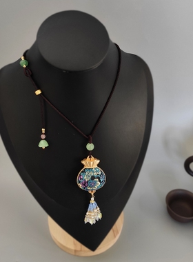 10色新中式国风福袋项链水晶流苏