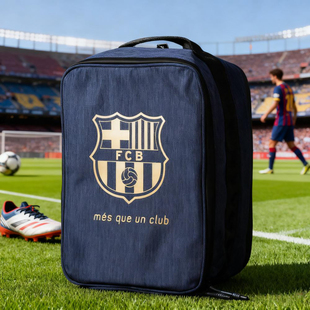 足球鞋包定制巴萨皇马元素防水干湿分离足球运动装备收纳手提鞋包