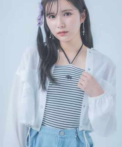 刺绣吊带日单日系两穿短袖甜美