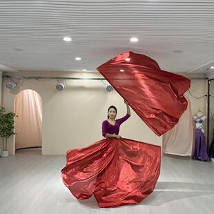 舞蹈旗型金色透明翅膀运动会手持旗帜演出表演道具开场舞蹈服饰