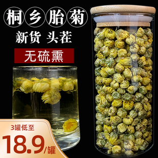 非杭白菊菊花茶爷爷家 桐乡胎菊王头茬采摘正宗菊花非特级正品 蜜