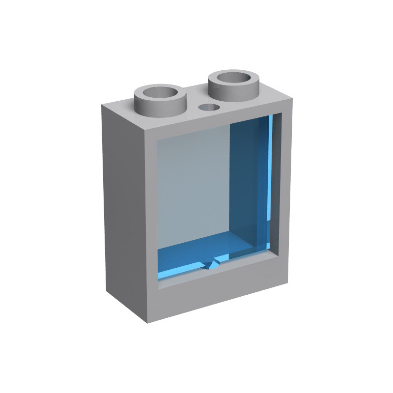 国产MOC拼插积木 兼容 60592 1x2x2窗框 选配60601窗玻璃 5个