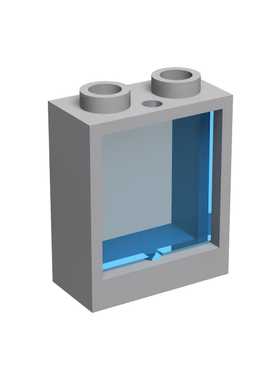 国产MOC拼插积木 兼容 60592 1x2x2窗框 选配60601窗玻璃 5个