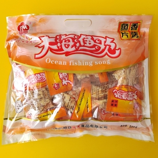 山东烟台特产东美优美大海渔歌香烤鱼片海产品干货礼袋500克新货