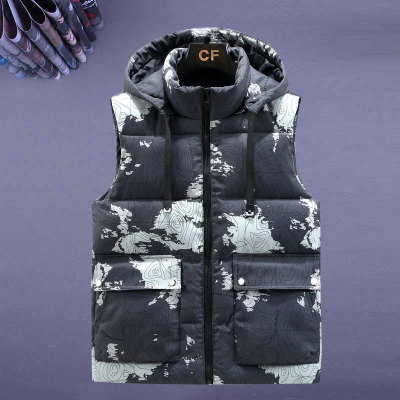 冬季外穿青年迷彩大码男士背心