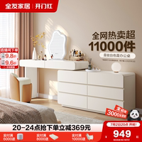 全友家居奶油風(fēng)斗柜妝臺化妝桌