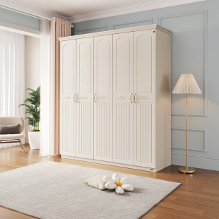田园风家具成品衣橱储物柜子 全友家居衣柜家用卧室韩式 门店