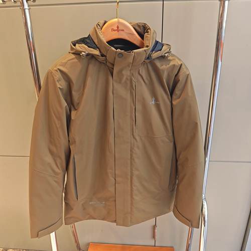 比音勒芬专柜正品男装秋冬装羽绒服连帽防风90%白鹅绒364232906