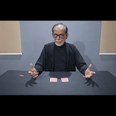 魔术教学 2025实用纸牌心灵魔术 Free Choice by AK Dutt震撼来袭