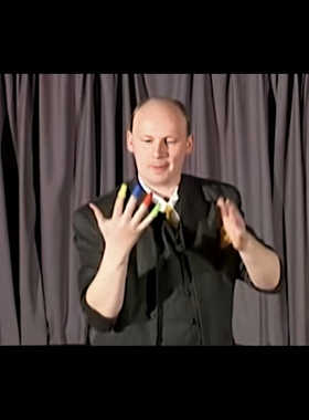 魔术教学 2024喜剧顶针流程Thimbles Stars 幽默趣味巧妙超值精品