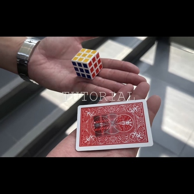 魔术教学 新式纸牌出魔方Solo Cube by Taiwan Ben 年会 发光版
