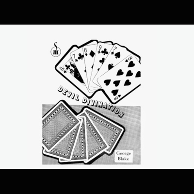 魔术教学 即兴想一张牌Devil Divination酷炫手法 中文讲义超值版