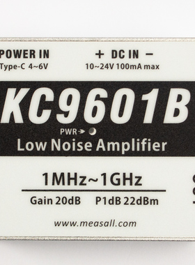 KC9601B 1GHz高IP3低噪声放大器 LNA 模块 USB供电 高增益 高线性