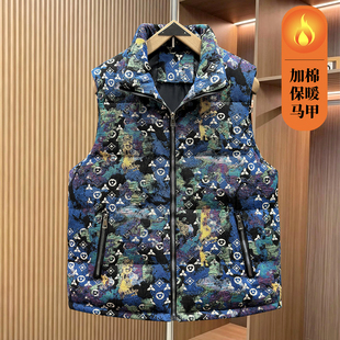 高品质时尚马甲男秋冬季潮牌百搭加厚背心青年潮流休闲马夹坎肩