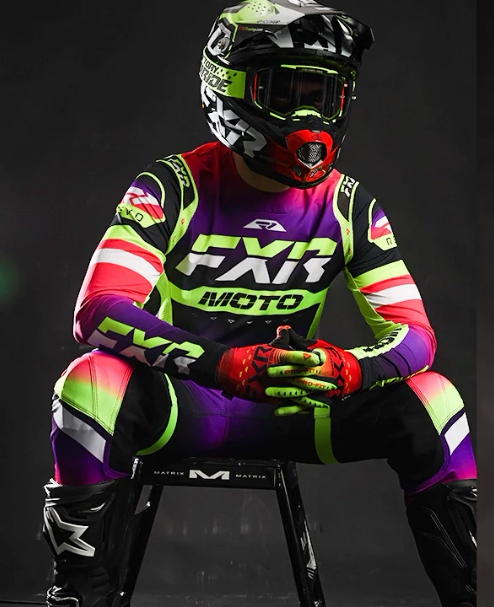 2022fxr 4色炫彩外贸骑行越野摩托车top质量限量版骑行套装炫酷