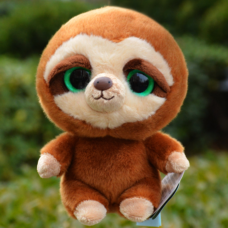 韩国aurora 大眼睛树懒毛绒玩具大眼萌树懒玩偶布娃娃公仔女生礼