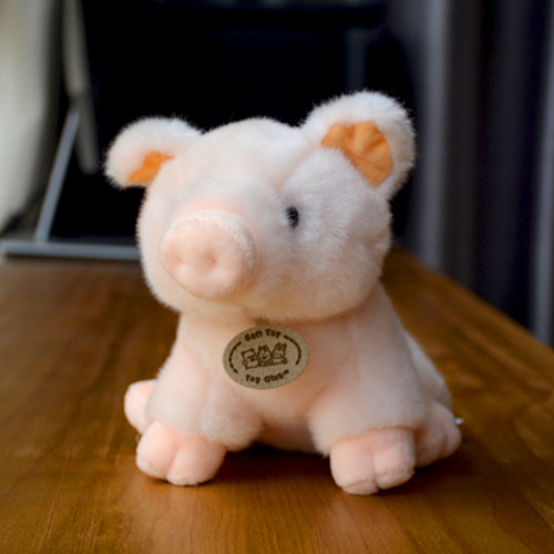 出口韩国正品粉红小猪超可爱q版小粉猪毛绒公仔粉色小猪猪玩偶