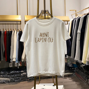 【晓艾档口实拍】磨毛短袖T恤女士初秋新款2025正肩韩系气质上衣