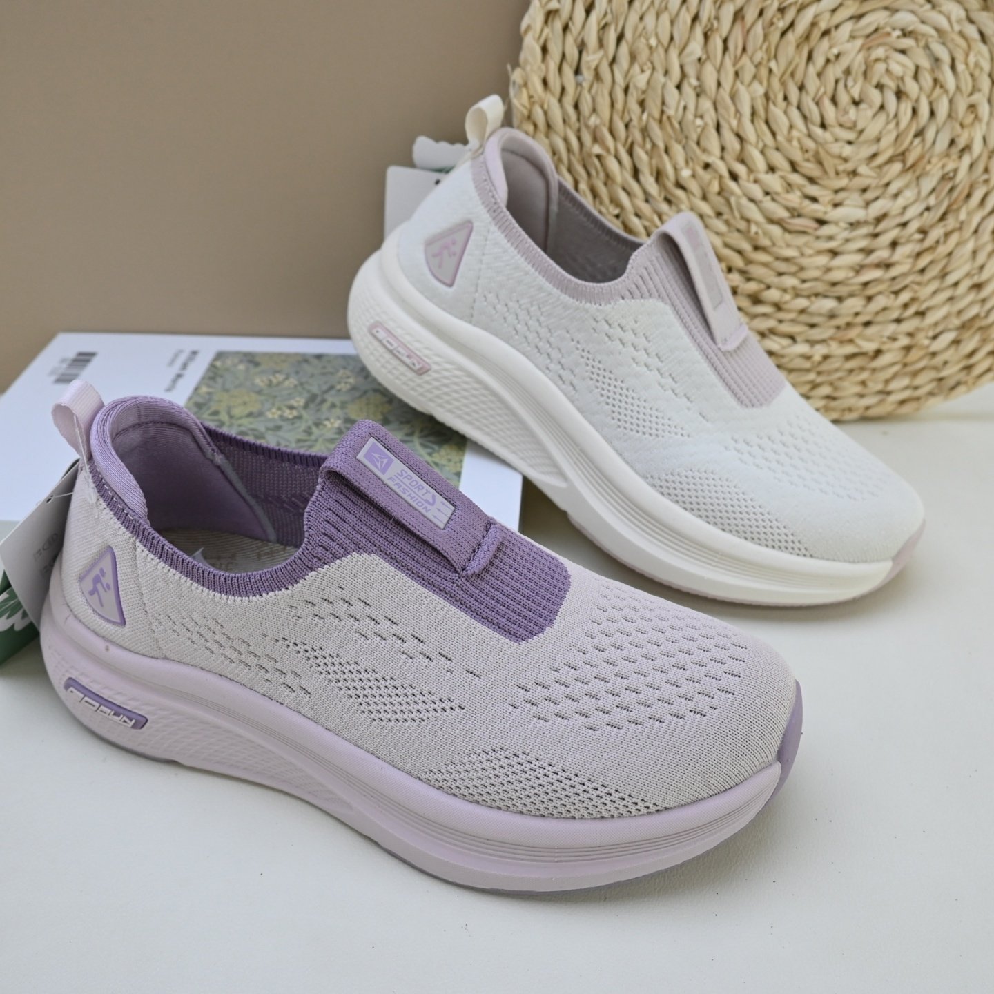 26春秋新老北京布鞋透气网面飞织鞋老年健步鞋防滑鞋一脚蹬妈妈鞋,女鞋,时尚休闲鞋,淘宝优惠券,粉丝福利购,淘宝优惠卷