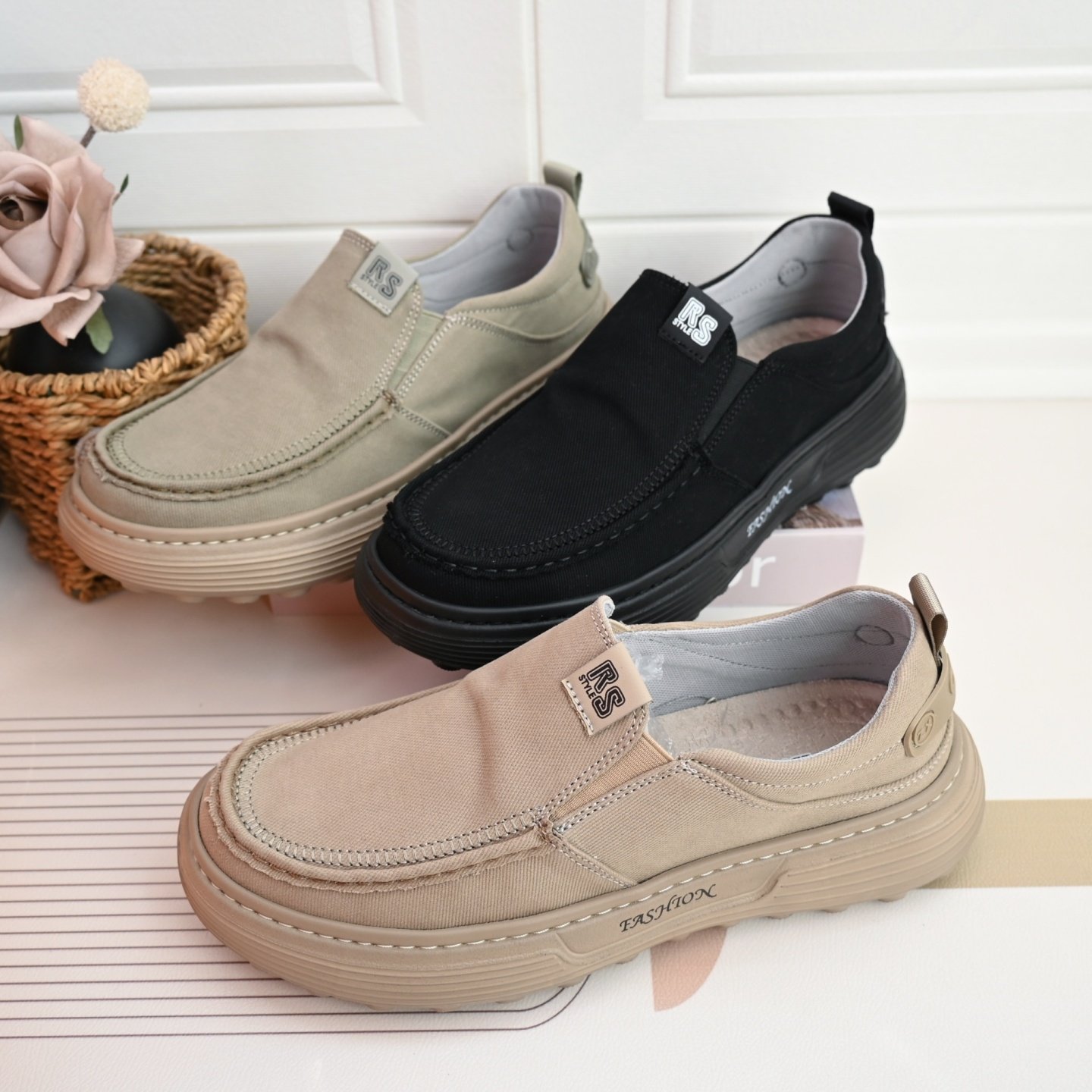 26春秋老北京布鞋舒适透气一脚蹬宽脚肥脚爸爸休闲超轻软底男单鞋,流行男鞋,布鞋,淘宝优惠券,粉丝福利购,淘宝优惠卷